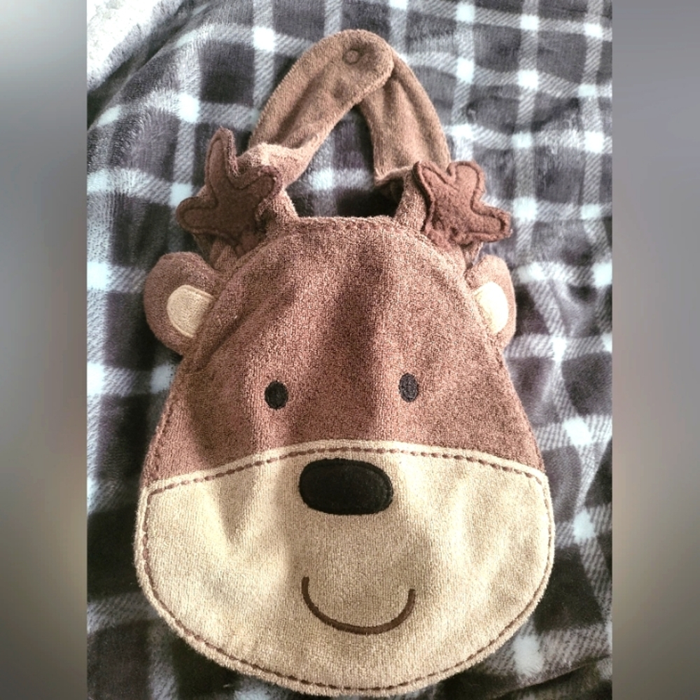 Carter’s baby reindeer bib